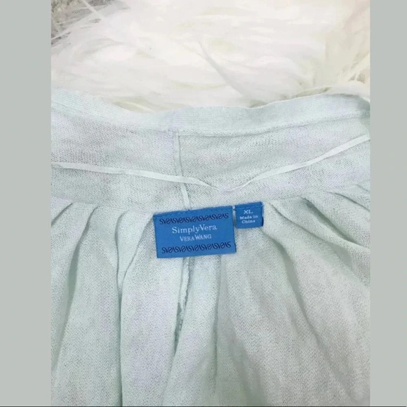 NWT Simply Vera open front dolman sleeve cardigan open front sz XL lightweight - Picture 7 of 8